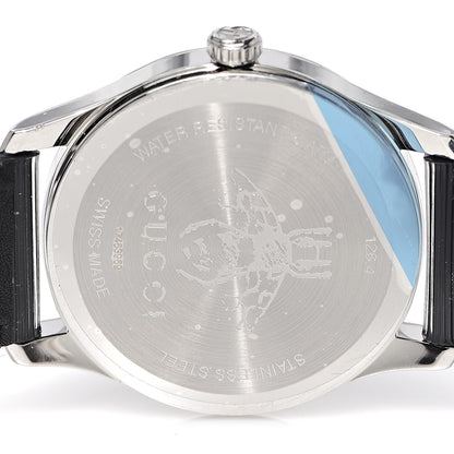 Gucci Stainless Steel Calfskin 38mm G-Timeless Bee Star Hologram Quartz Watch Black 5 of 7