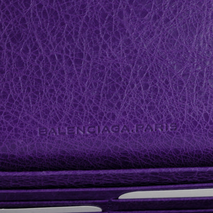 Balenciaga Agneau Giant 12 Rose Gold Hardware Money Wallet Bleu Lavande 6 of 7