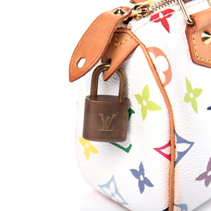 Louis Vuitton Monogram Multicolor Mini Sac HL Speedy White 13 of 15