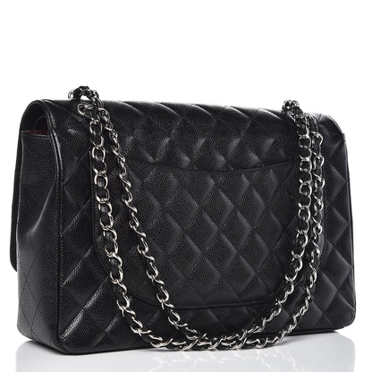 Chanel Caviar Quilted Maxi Double Flap Black 3 of 10