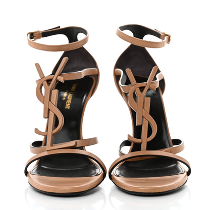 Saint Laurent Calfskin Cassandra 110 Sandals 39 Brown 2 of 9