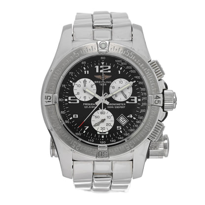 Breitling Stainless Steel 45mm Emergency Mission Chronograph Quartz Watch Black A73321 1 of 6