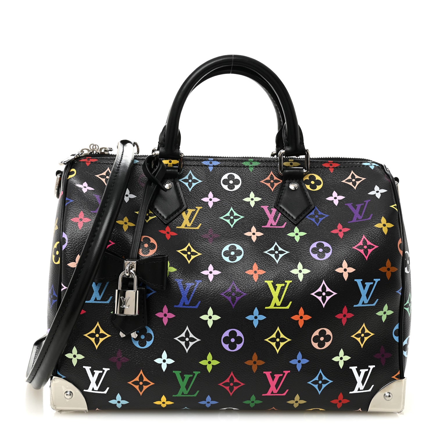 Louis Vuitton LV X TM Monogram Multicolor Speedy Soft 30 Black 1 of 9