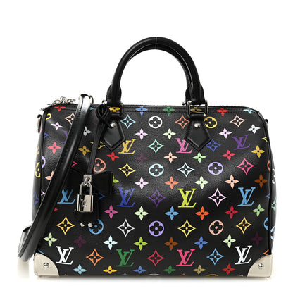 Louis Vuitton LV X TM Monogram Multicolor Speedy Soft 30 Black 1 of 9
