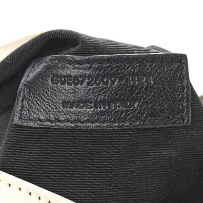Saint Laurent Lambskin Matelasse Monogram Joe Backpack Cream 7 of 10