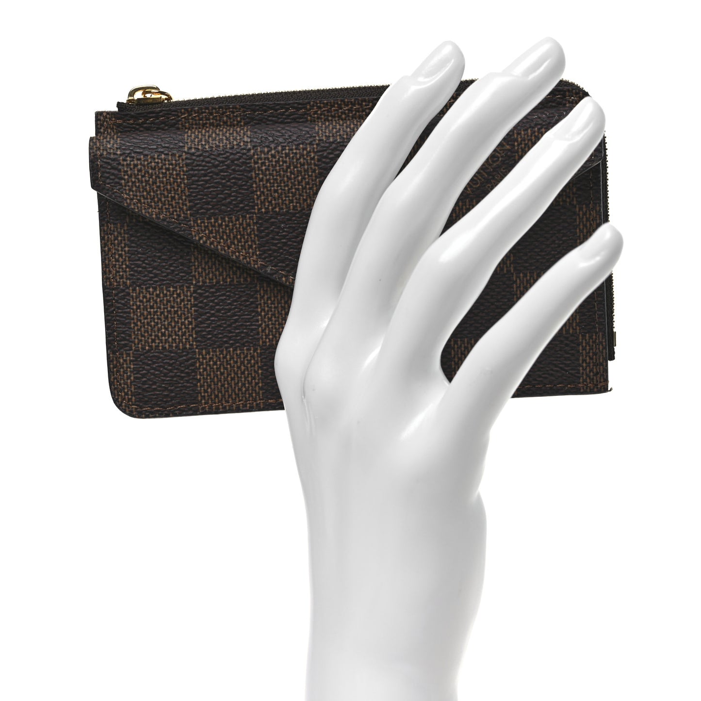 Damier Ebene Recto Verso Card Holder Rose Ballerine