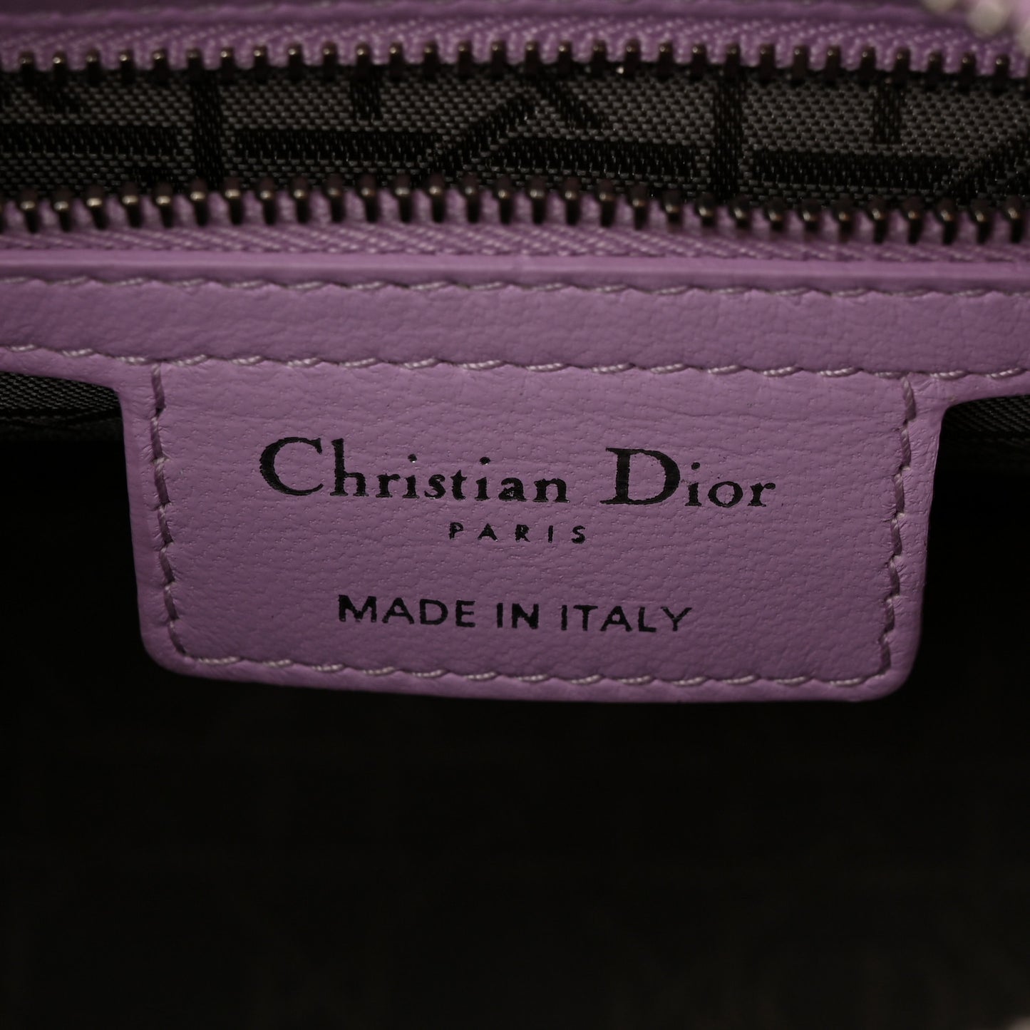 Lambskin Cannage Medium Lady Dior Purple