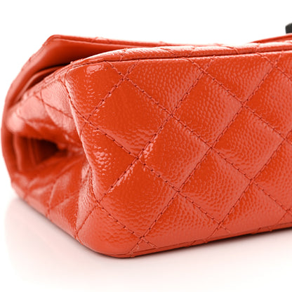 Chanel Patent Caviar Quilted 2.55 Reissue 225 Flap Orange 9 of 13