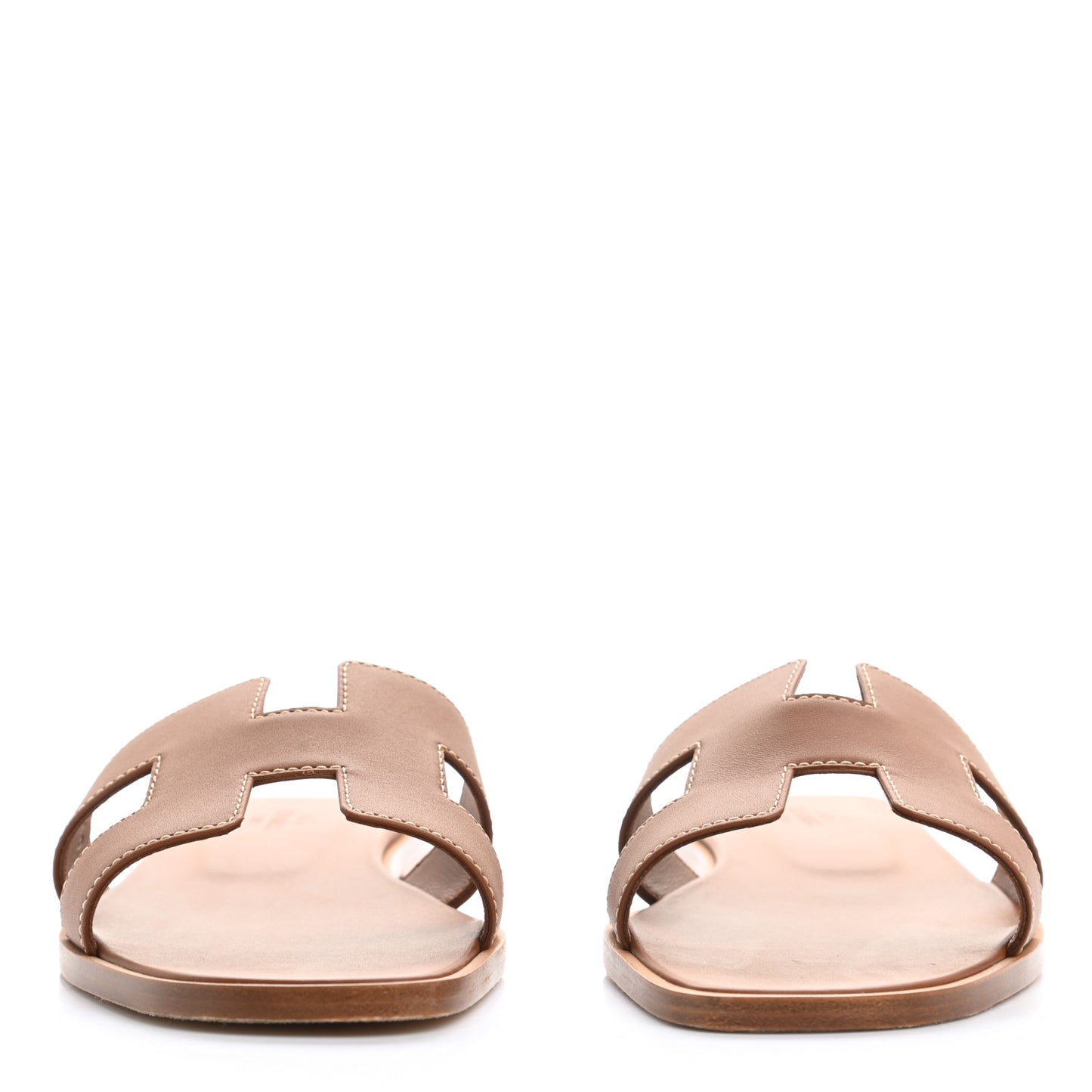 Box Calfskin Oran Sandals 37.5 Gold