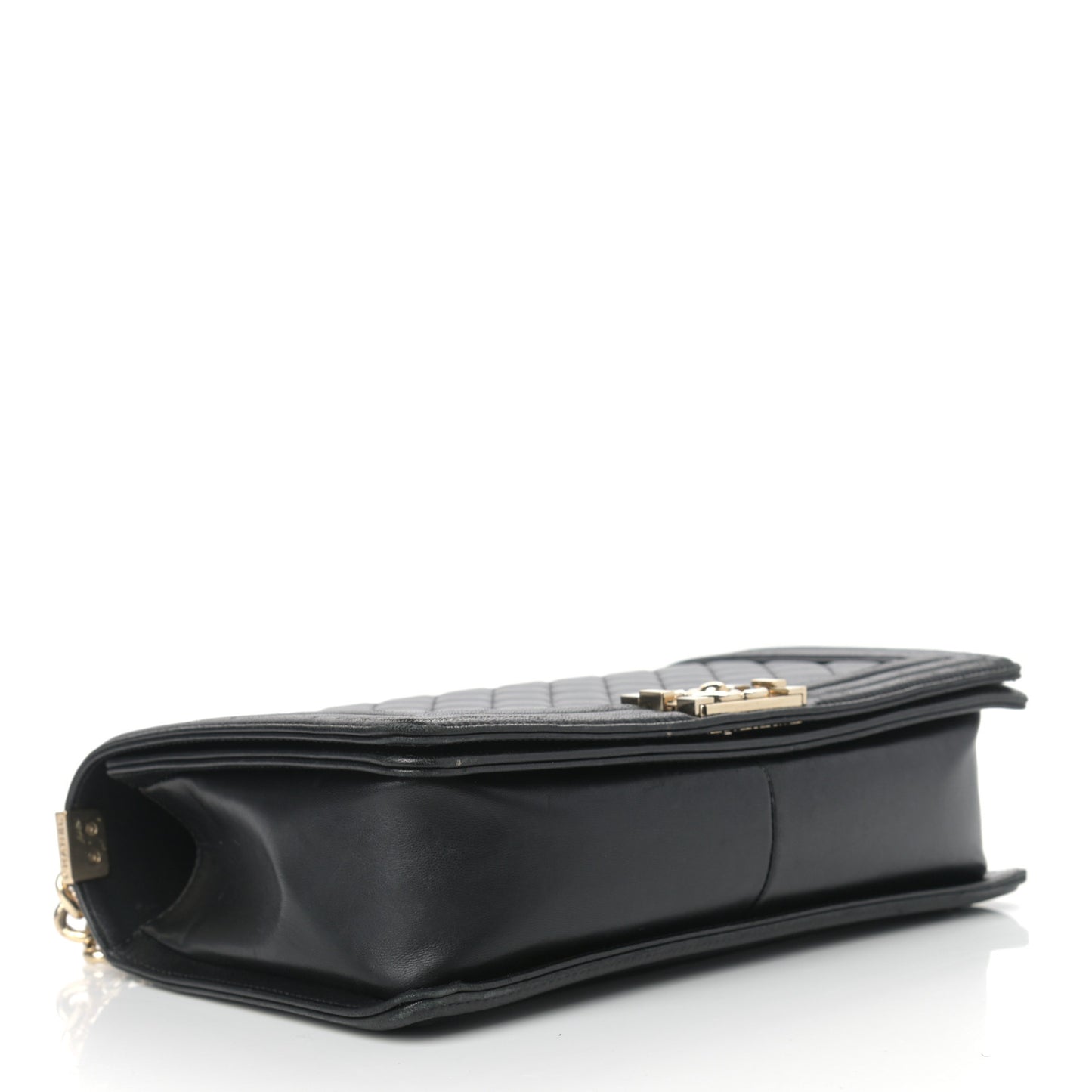 Lambskin Quilted New Medium Boy Flap Black