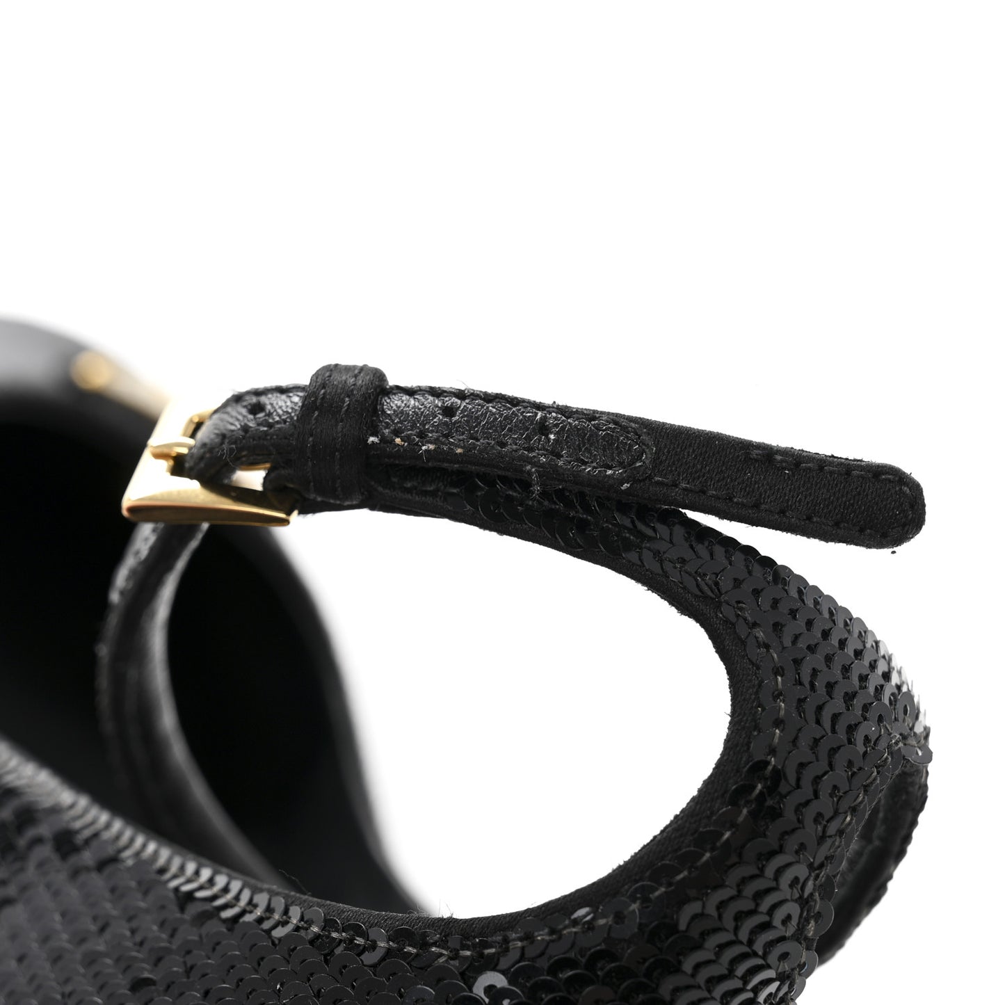 Sequin Triangle Pumps 37.5 Black