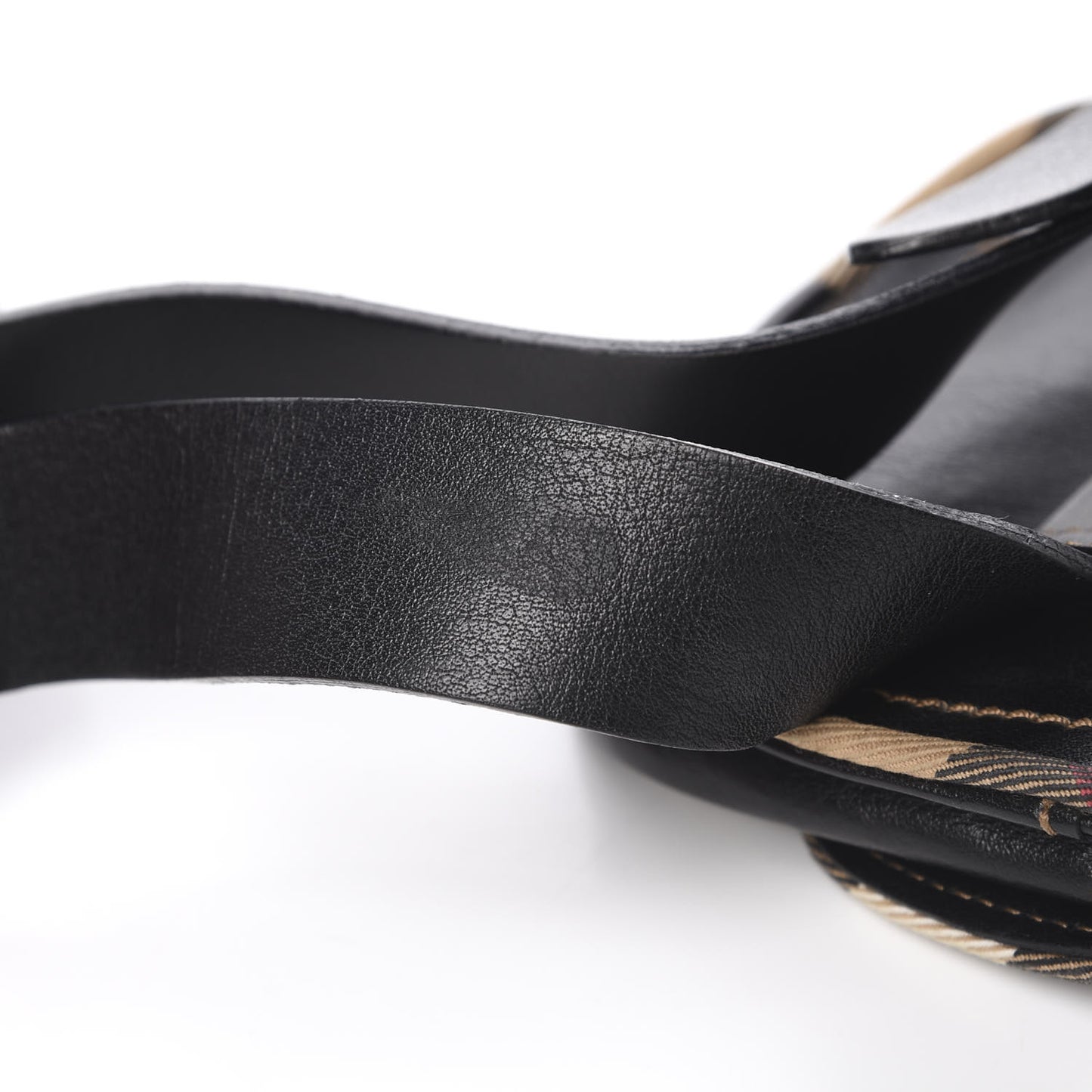 Calfskin Nova Check Small Bum Bag Black