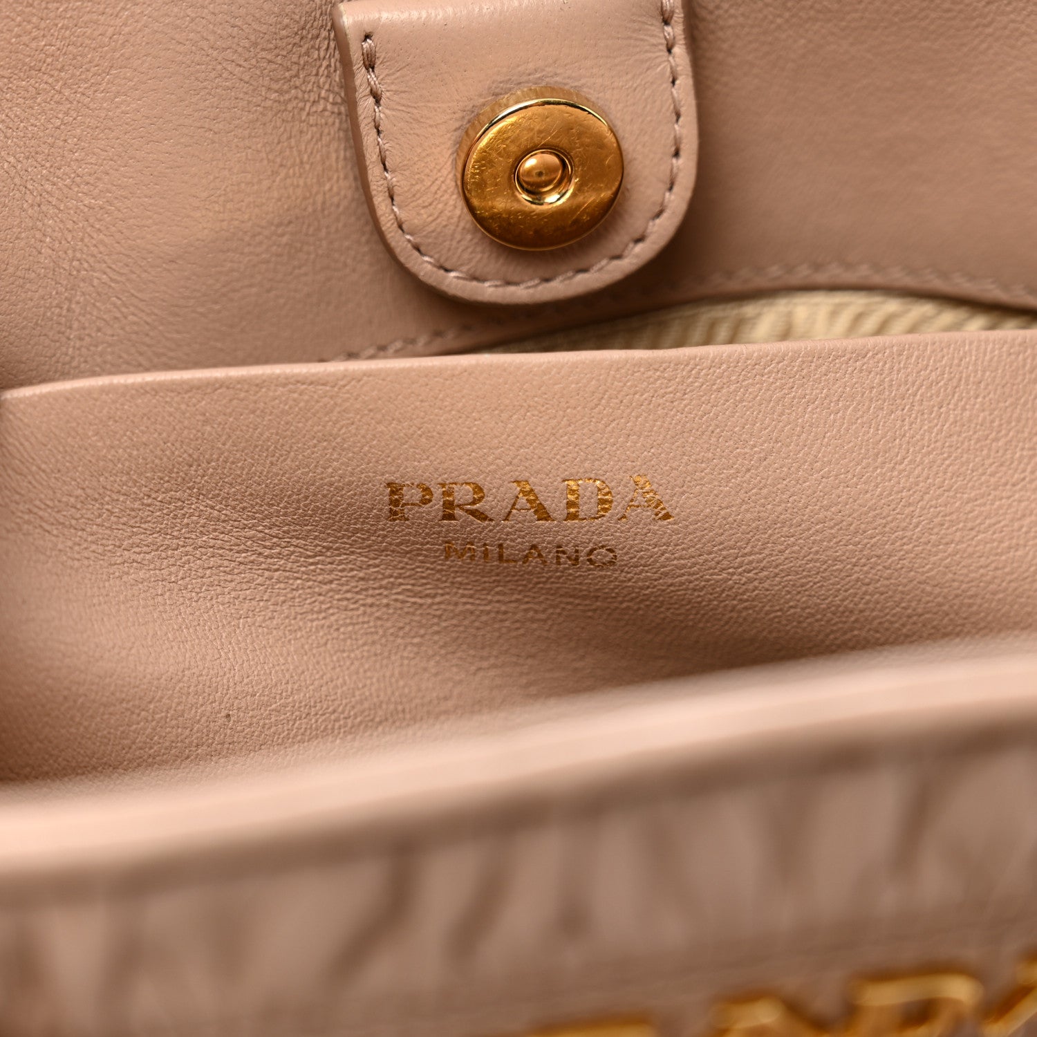 Prada Nappa Gaufre Small Tote Cipria 6 of 12