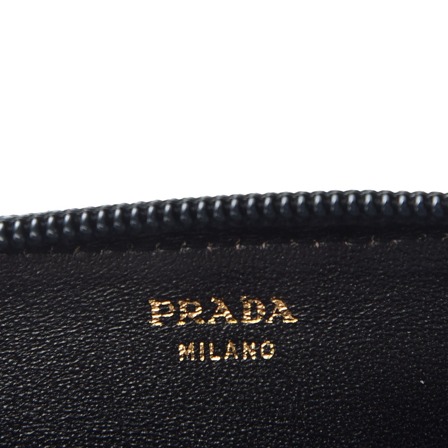 Prada Tessuto Nylon Quilted Compact Zip Around Wallet Black 6 of 7