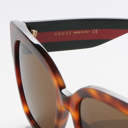 Gucci Acetate Square Frame Web Sunglasses GG0059S Tortoise 6 of 8