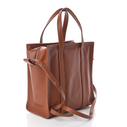 Balenciaga Agneau S Bazar Shopper Tote Marron Fauve 3 of 9
