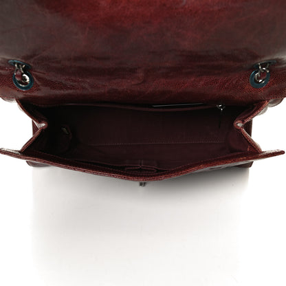 Chanel Crumpled Grained Calfskin Jumbo CC Crave Flap Burgundy 4 of 9
