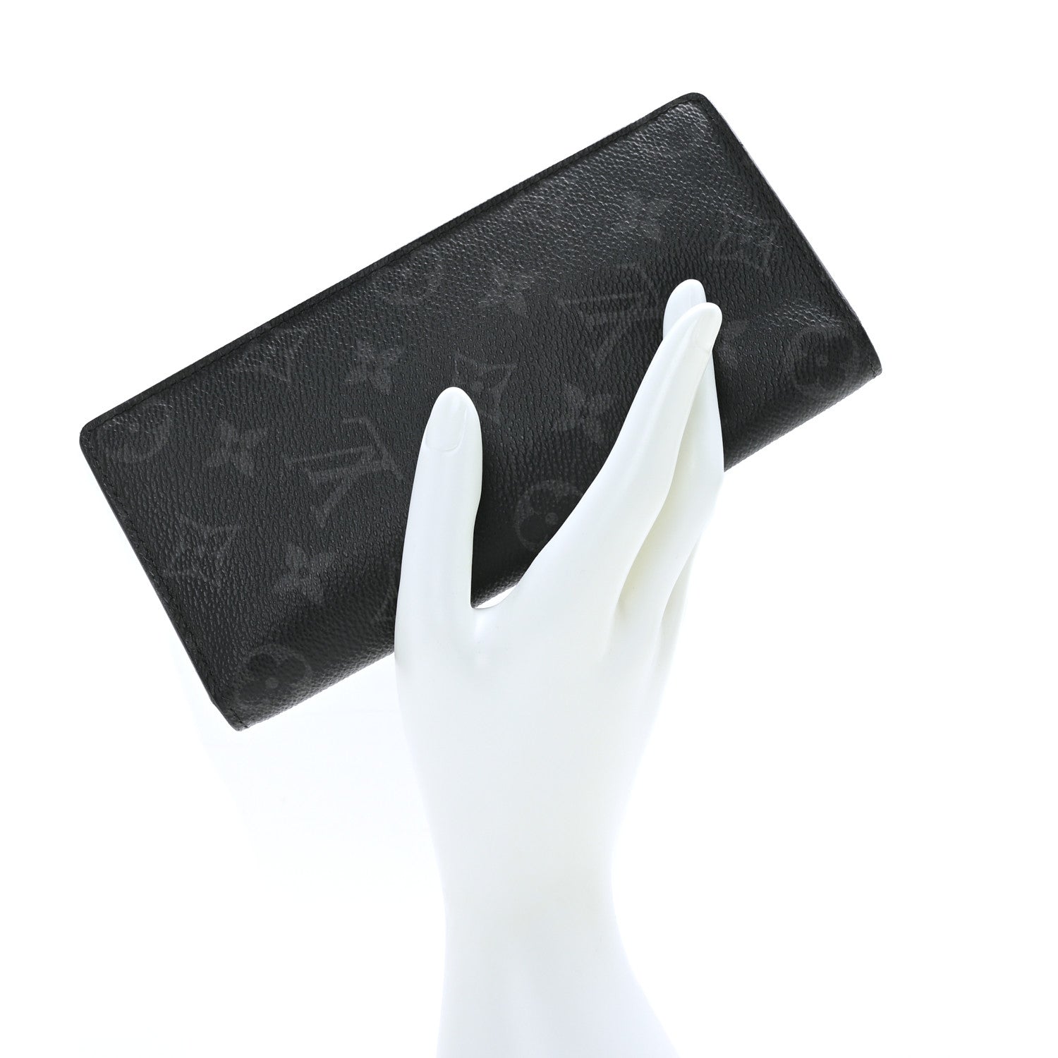 Louis Vuitton Monogram Eclipse Brazza Wallet 2 of 9