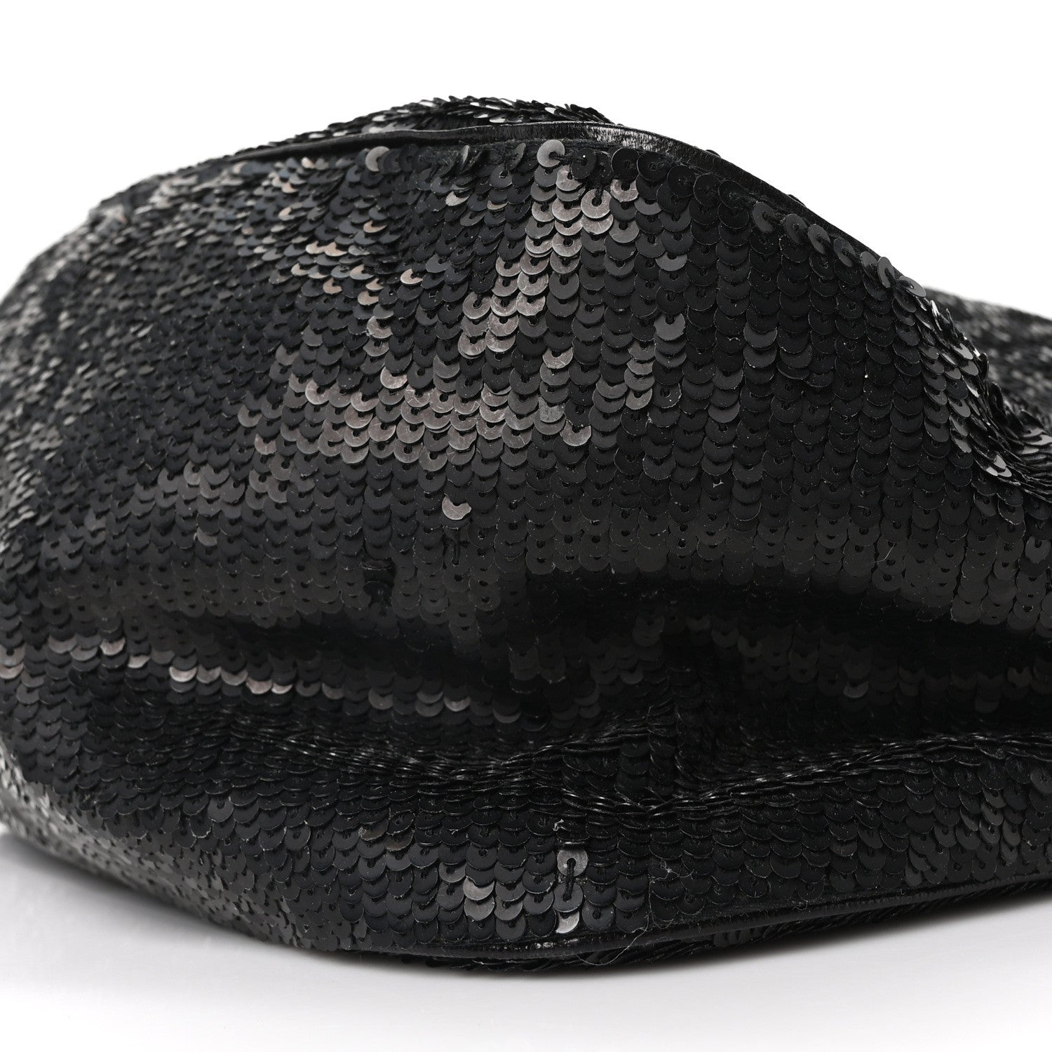 Fendi Sequin Lizard Baguette Black Red 9 of 9