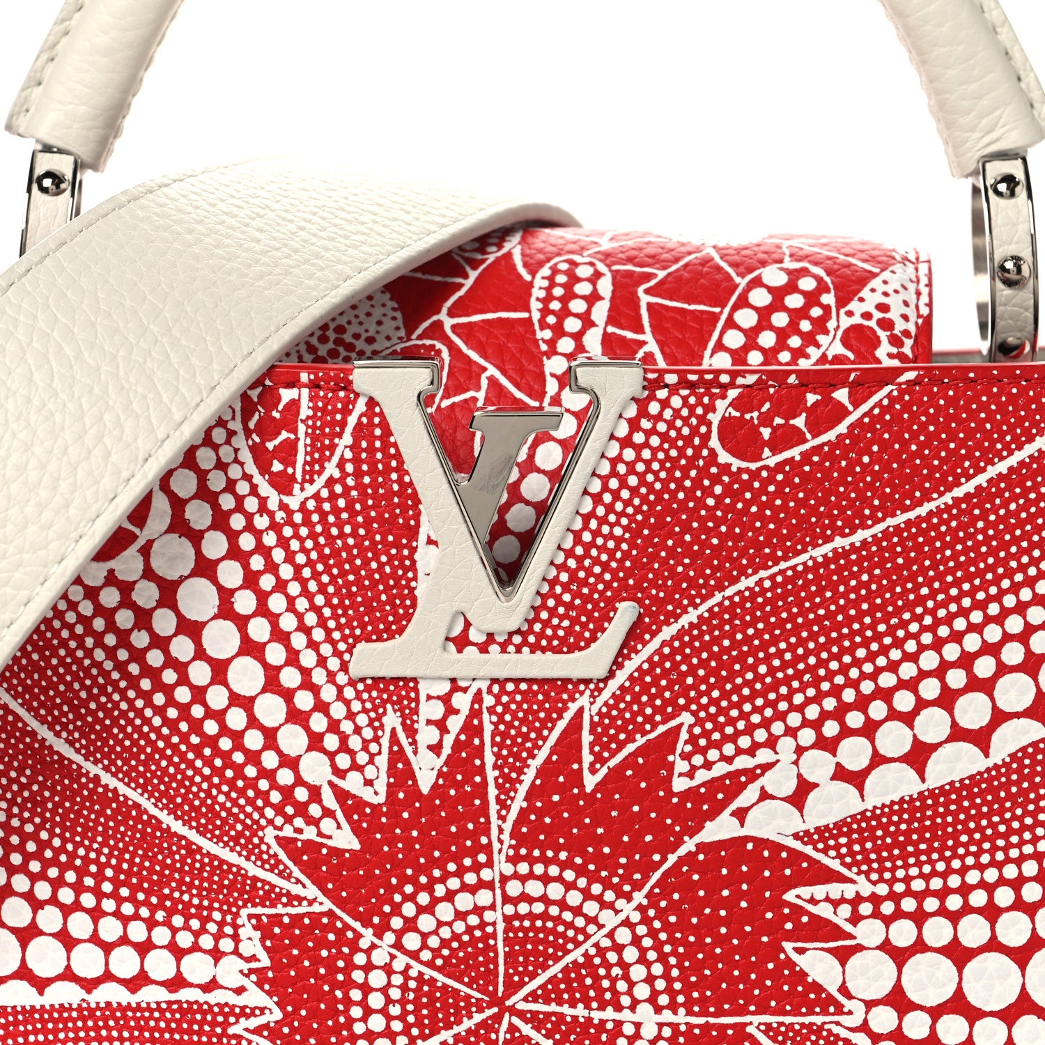 Louis Vuitton LV X YK Taurillon Psychedelic Flower Capucines BB Rouge 7 of 9