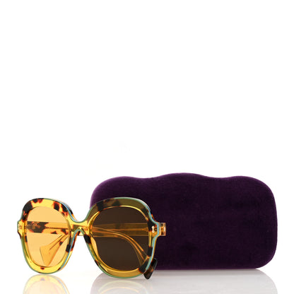 Gucci Acetate Round Frame Sunglasses GG1240S Tortoise 7 of 7