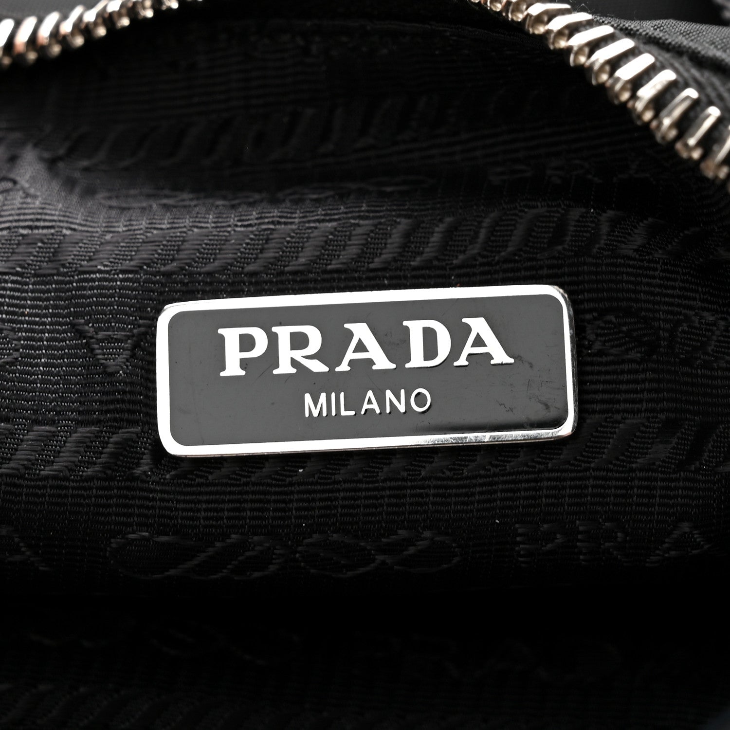 Prada Nylon Re-Edition 2005 Shoulder Bag Black Black 6 of 12