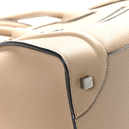 Celine Drummed Calfskin Mini Luggage Dune 8 of 11