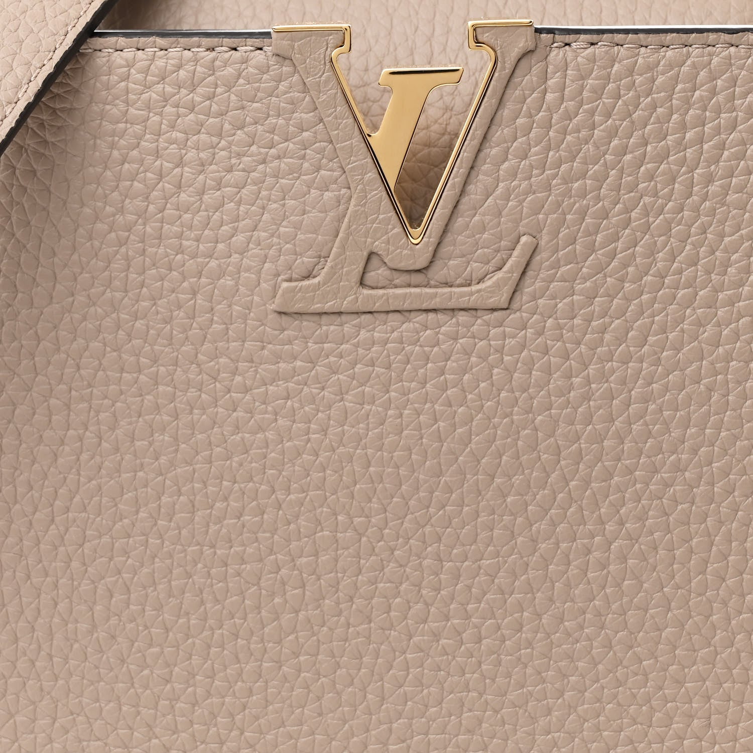 Louis Vuitton Taurillon Capucines BB Galet 7 of 9