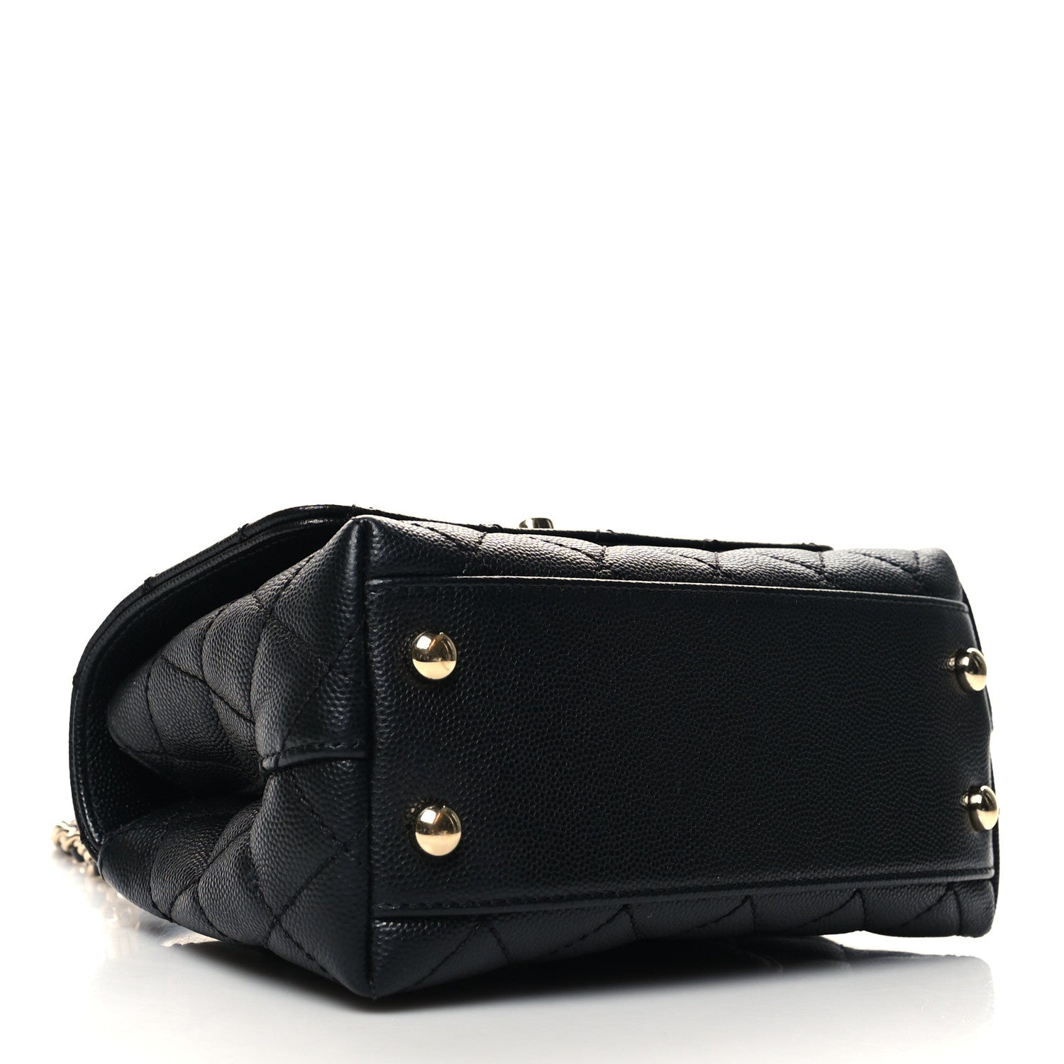 Chanel Caviar Quilted Extra Mini Coco Handle Flap Black 4 of 11