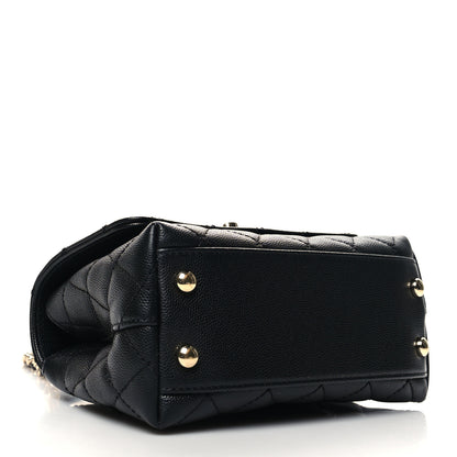 Chanel Caviar Quilted Extra Mini Coco Handle Flap Black 4 of 11