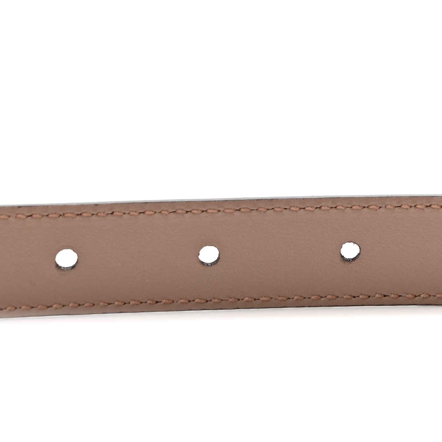 Plutone Calfskin Double G Reversible 20mm Belt Porcelain Rose White 75 30