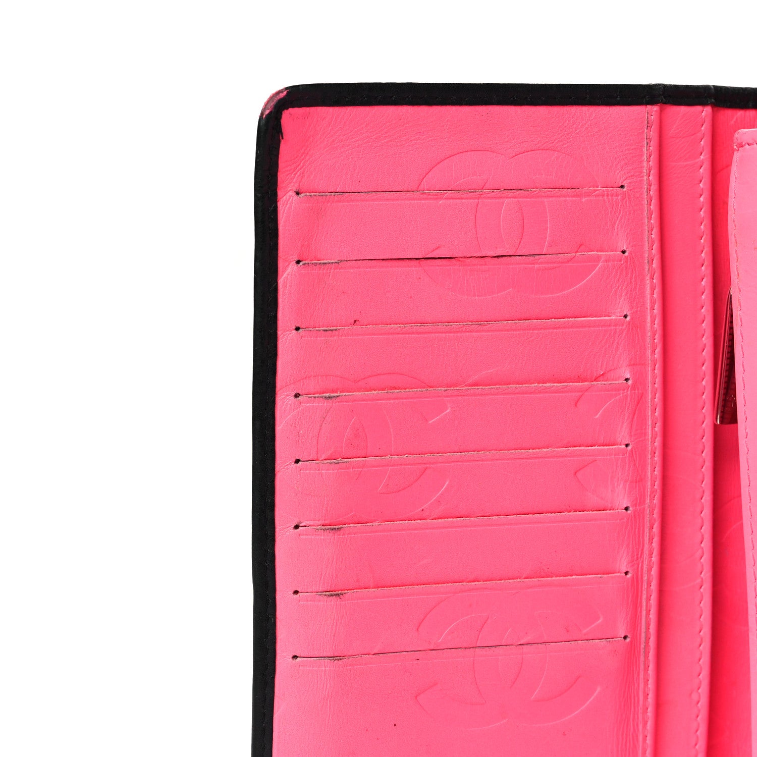 Chanel Calfskin Quilted Cambon Yen Wallet Black 13 of 15