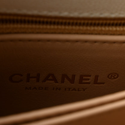 Chanel Caviar Quilted Mini Coco Handle Flap White 6 of 12