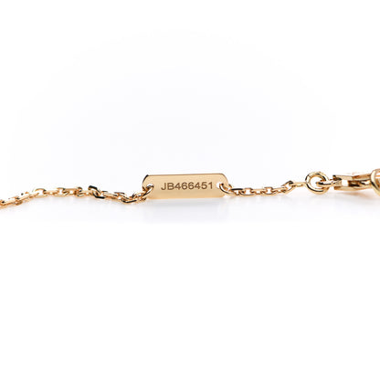 Van Cleef & Arpels 18K Yellow Gold Guilloche Vintage Alhambra Pendant Necklace 5 of 6