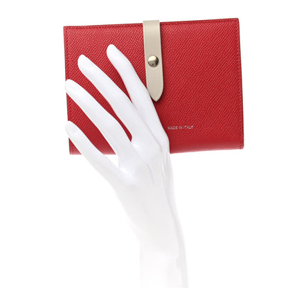 Celine Grained Calfskin Medium Multifunction Strap Wallet Pop Red 2 of 8