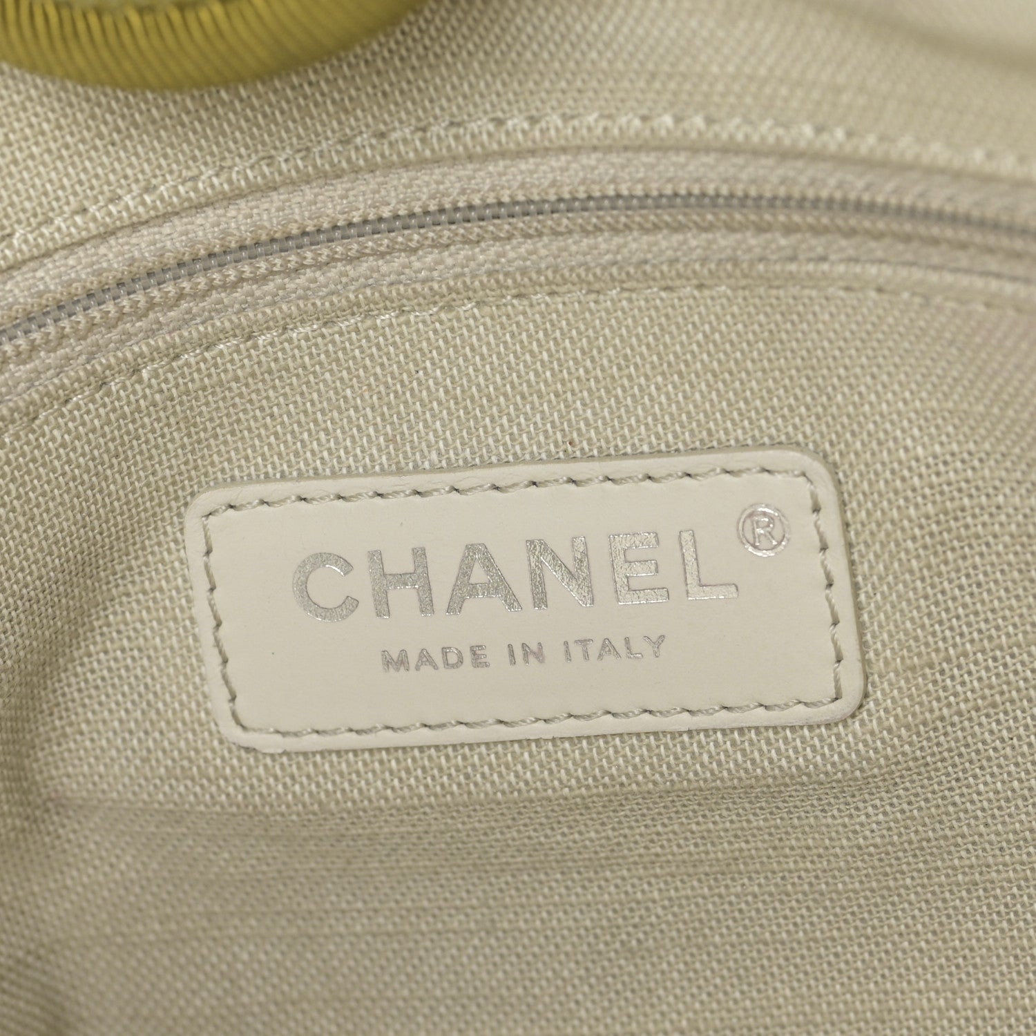 Chanel Mixed Fibers Small Deauville Tote Green 7 of 10