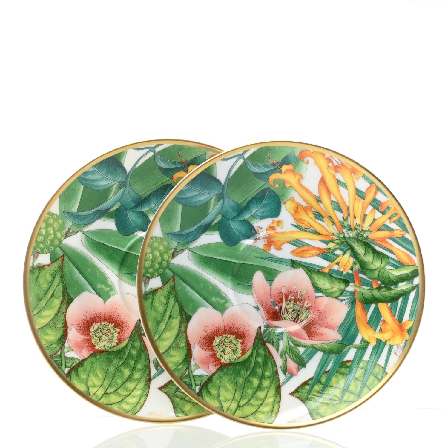 Hermes Porcelain Passifolia Tea Cup And Saucer Set Of 2 6 of 10