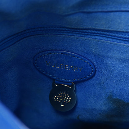 Mulberry Glossy Goatskin Small Lily Flap Bluebell Blue 7 of 12