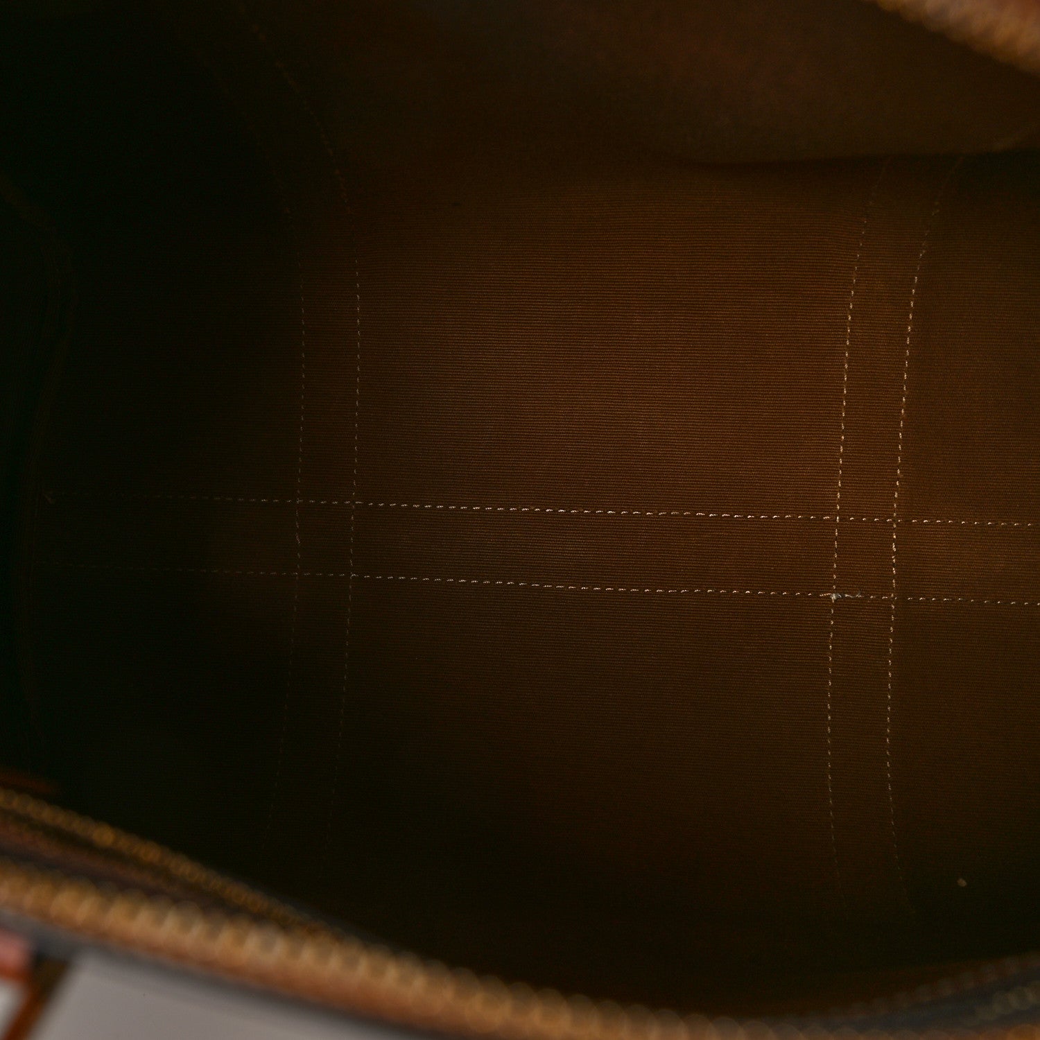 Celine Triomphe Canvas Calfskin Boston Bag Tan 5 of 8