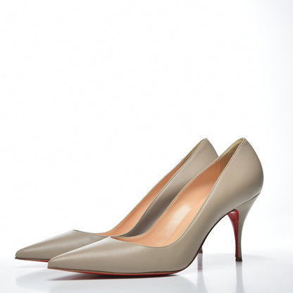Christian Louboutin Nappa Clare 80 Pumps 41 Taupe 3 of 11