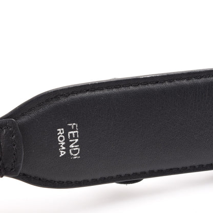 Fendi Vitello Dolce Nappa Patent Flowerland Studded Strap You Black 5 of 5