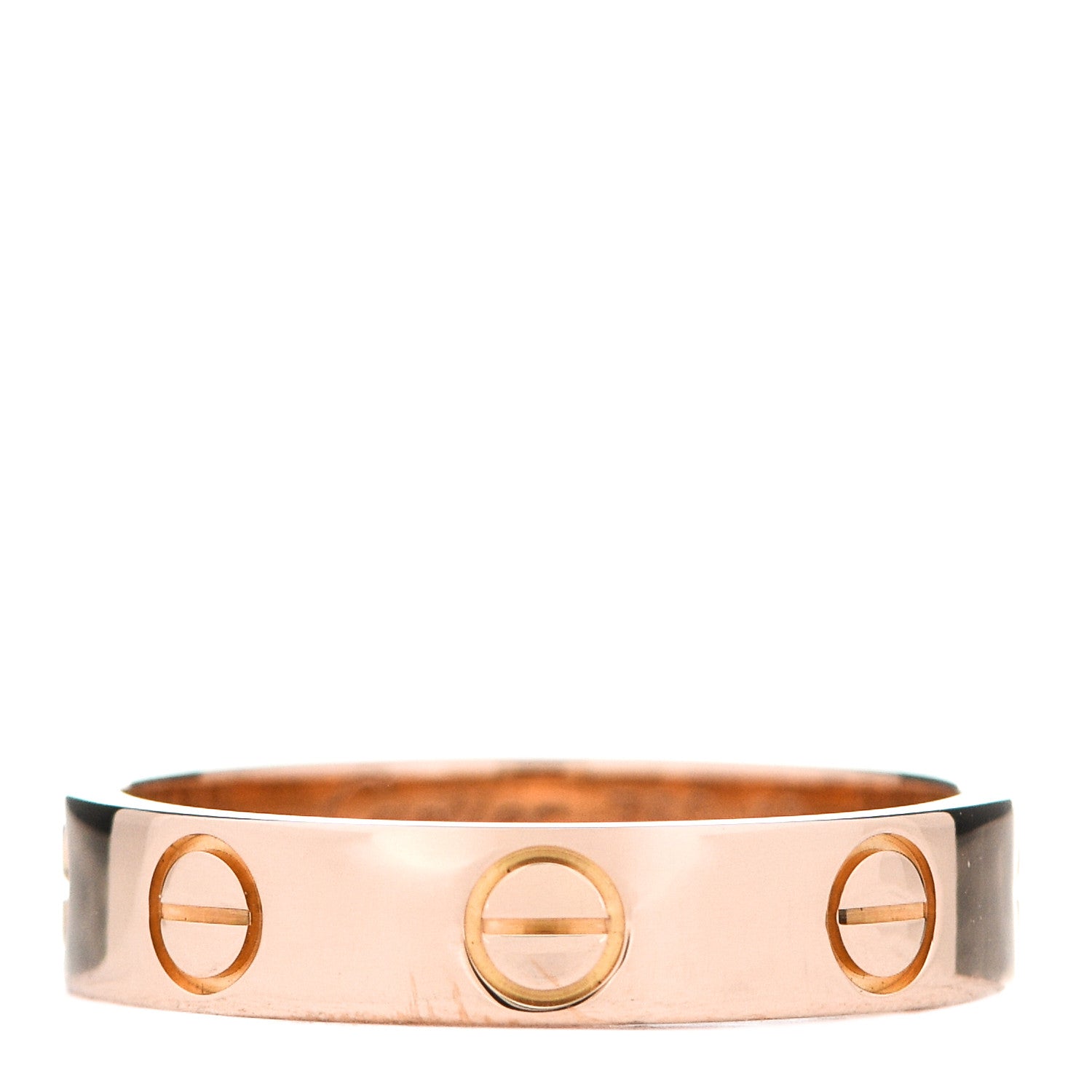 Cartier 18K Pink Gold 3.5mm LOVE Wedding Band Ring 48 4.5 3 of 4