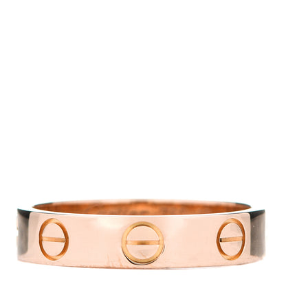 Cartier 18K Pink Gold 3.5mm LOVE Wedding Band Ring 48 4.5 3 of 4