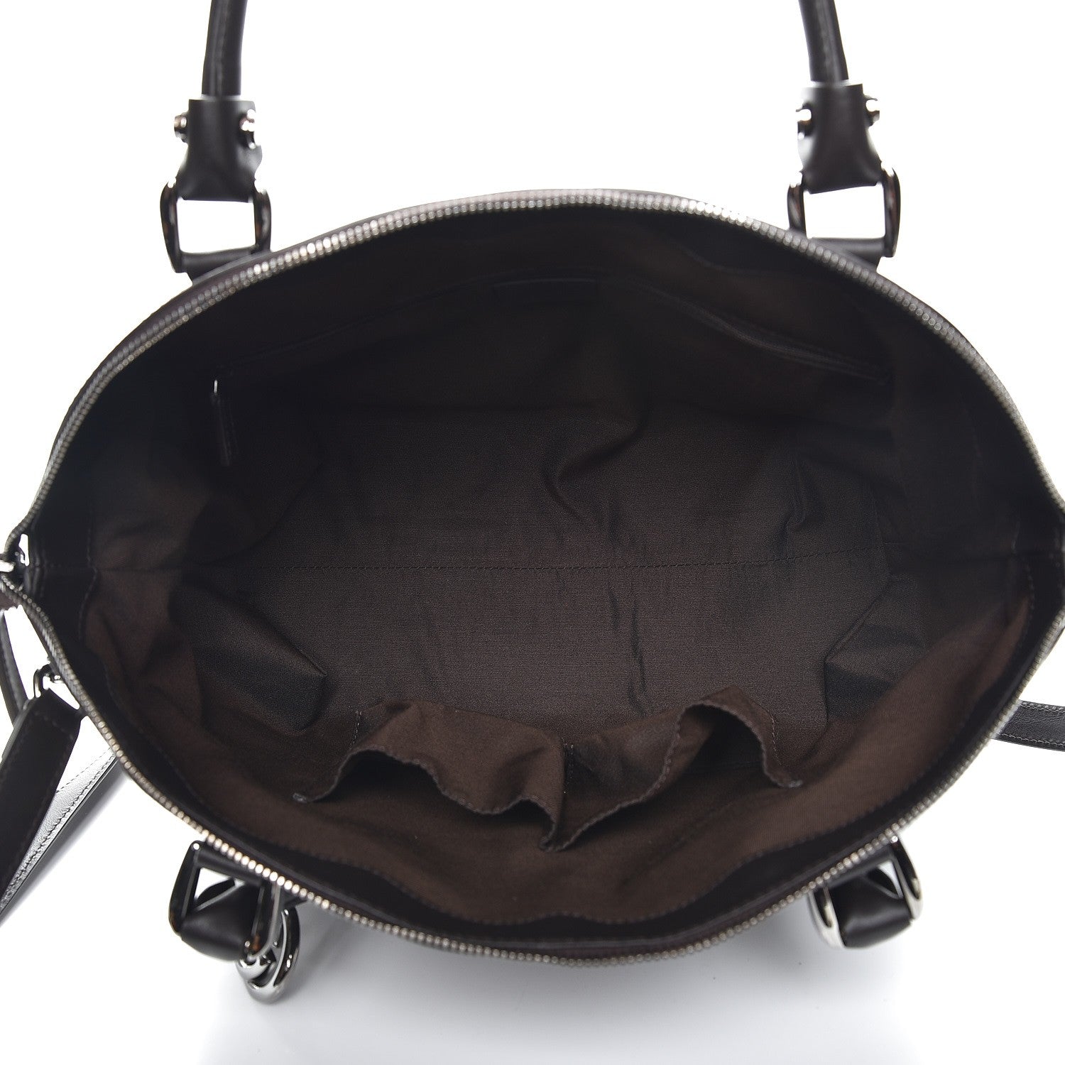 Gucci Guccissima Medium GG Charm Dome Satchel Dark Brown 6 of 8