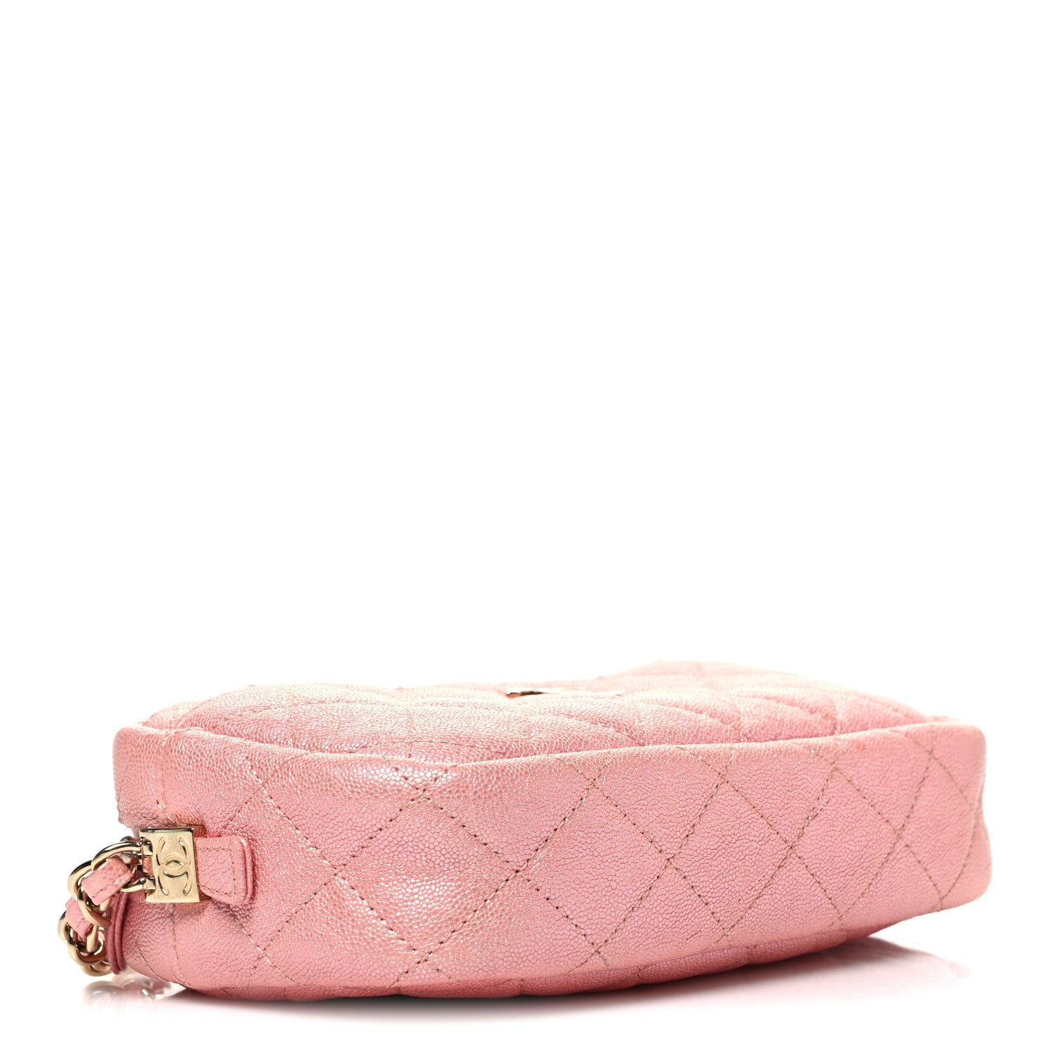 Chanel Iridescent Caviar Quilted Small Timeless Camera Case Pink 4 of 10