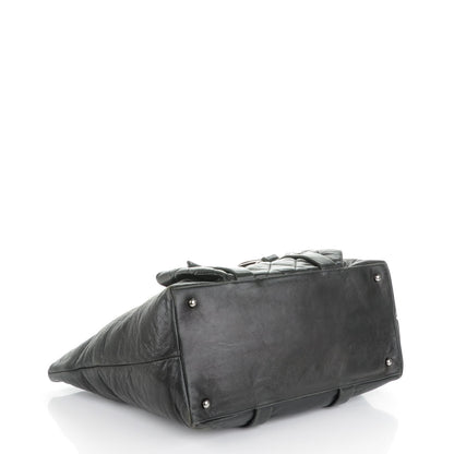Chanel Lambskin Quilted 8 Knots Tote Black 4 of 7