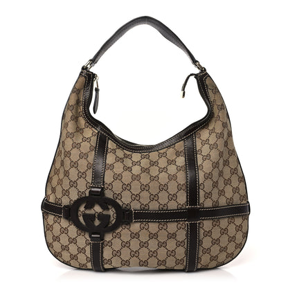 Gucci Monogram GG ROYAL Hobo Dark Brown 1 of 12
