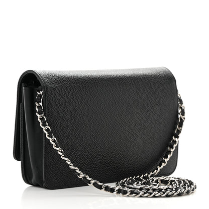 Chanel Caviar Timeless CC Wallet on Chain WOC Black 3 of 13