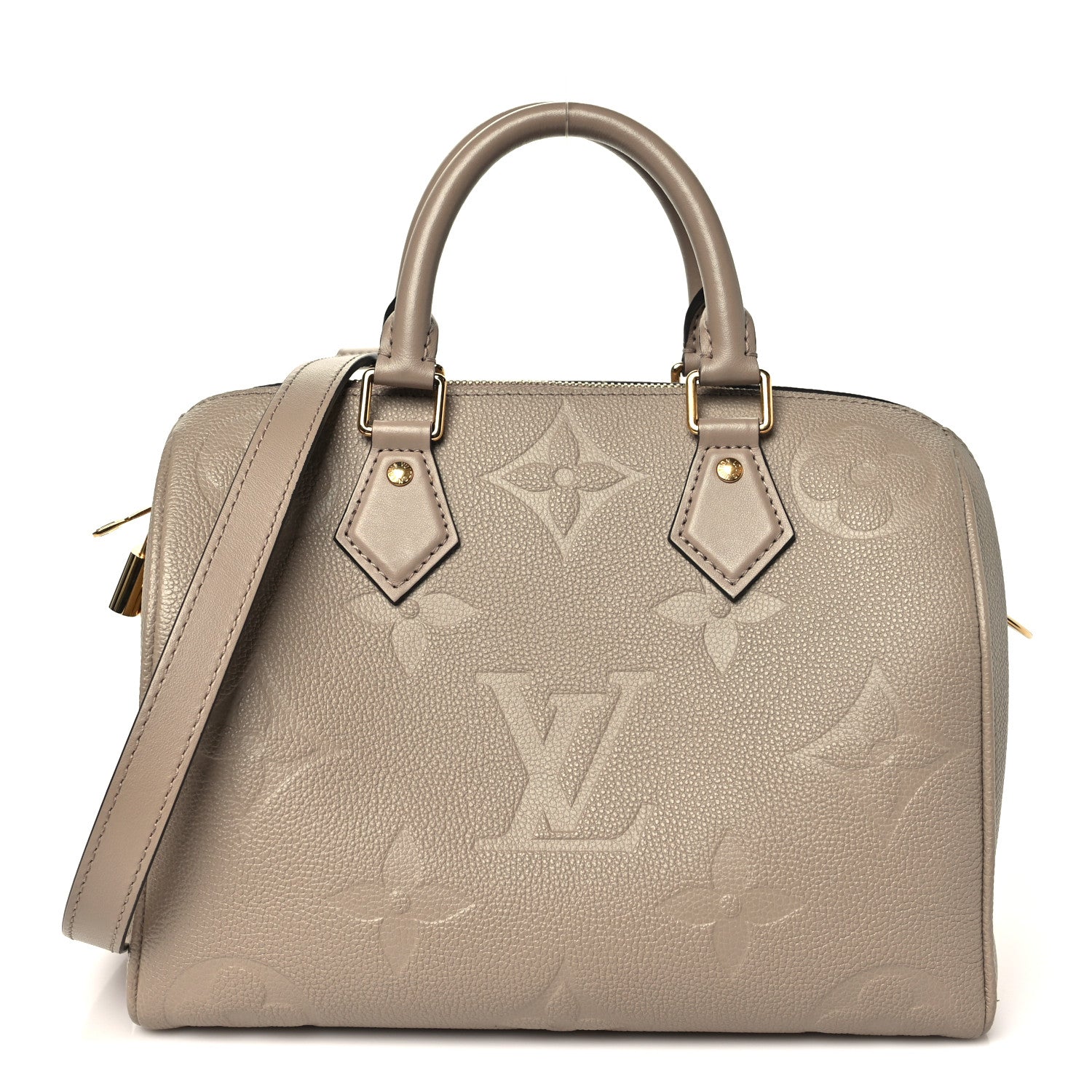 Louis Vuitton Empreinte Monogram Giant Speedy Bandouliere 25 Tourterelle 1 of 9