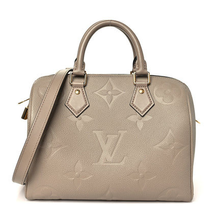 Louis Vuitton Empreinte Monogram Giant Speedy Bandouliere 25 Tourterelle 1 of 9